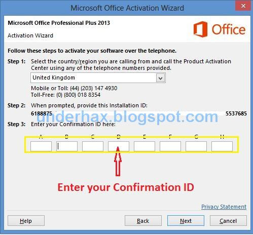 How to activate Microsoft Office Professional 2013 permanently - Underhax