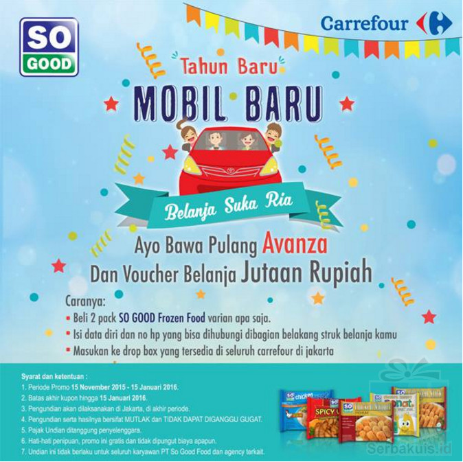 Promo Undian So Good Carrefour Tahun Baru Mobil Baru Promo Undian So Good Carrefour Tahun Baru Mobil Baru