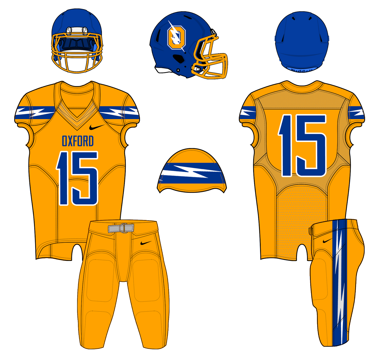 Mississippi High School Football Helmets Oxford