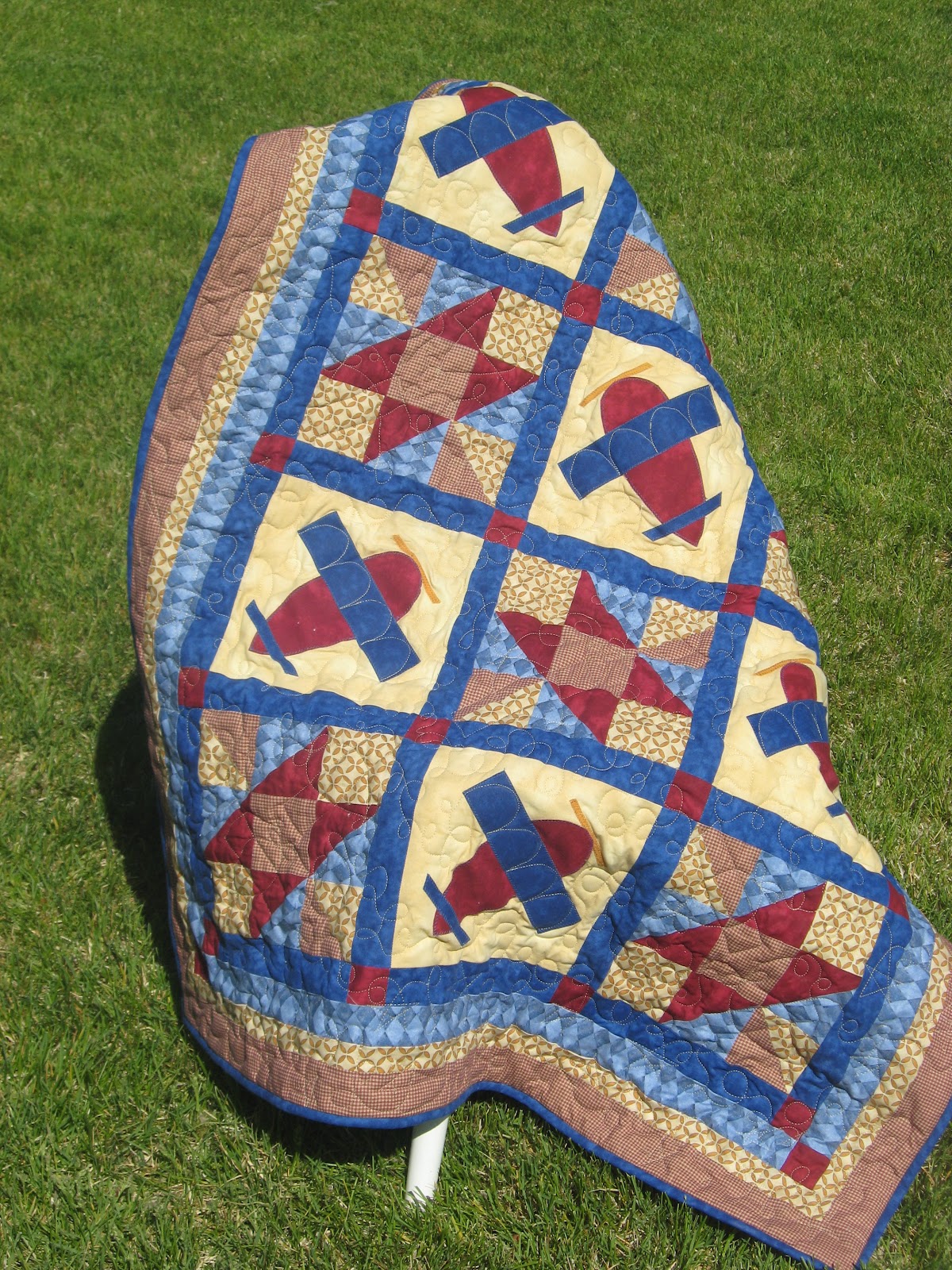 The Quilting Mill Airplane Baby Quilt