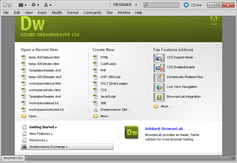 adobe dreamweaver cs5 key