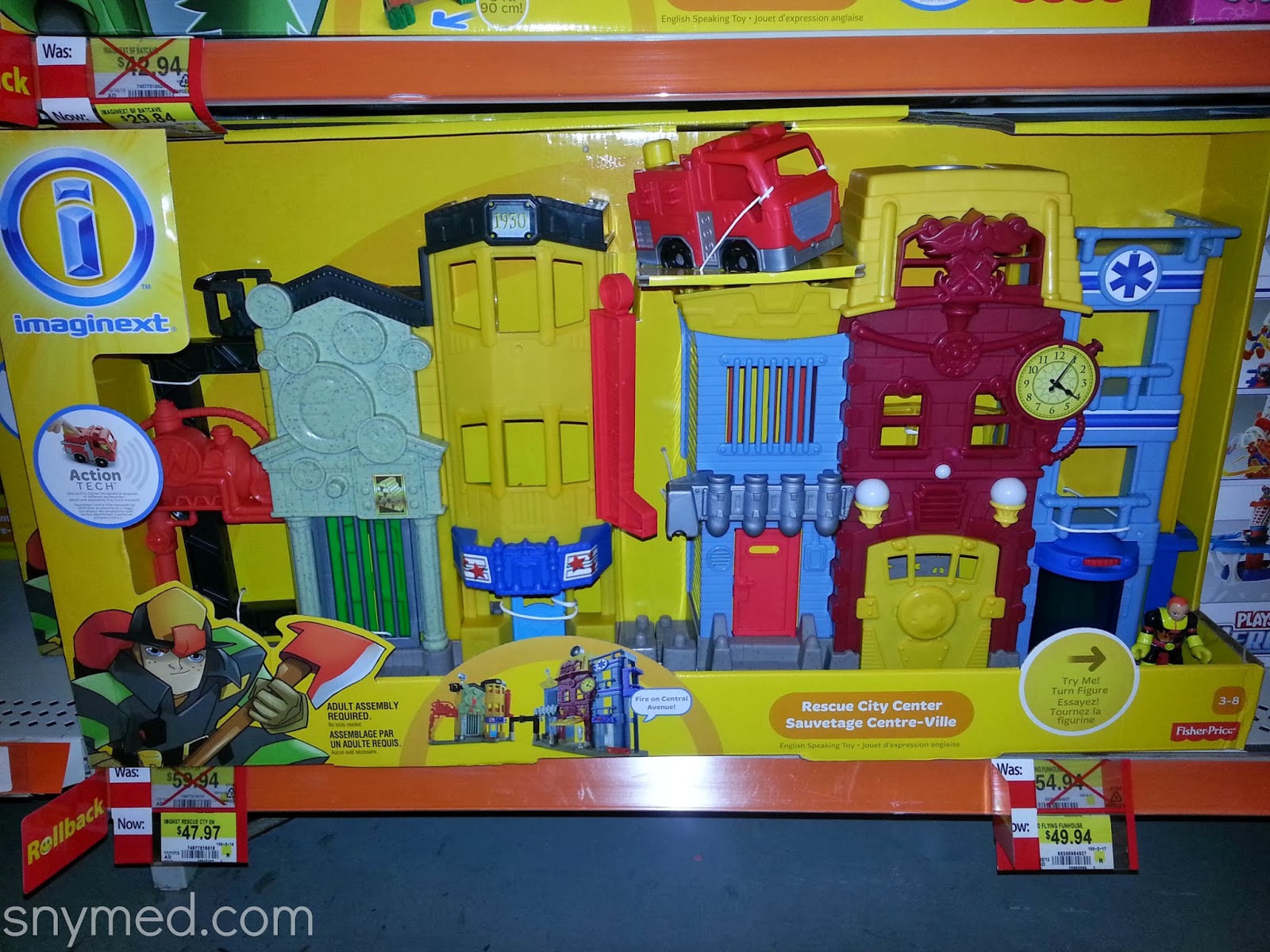 Imaginext Rescue City Center with Ed Venture & CONTEST! snymed