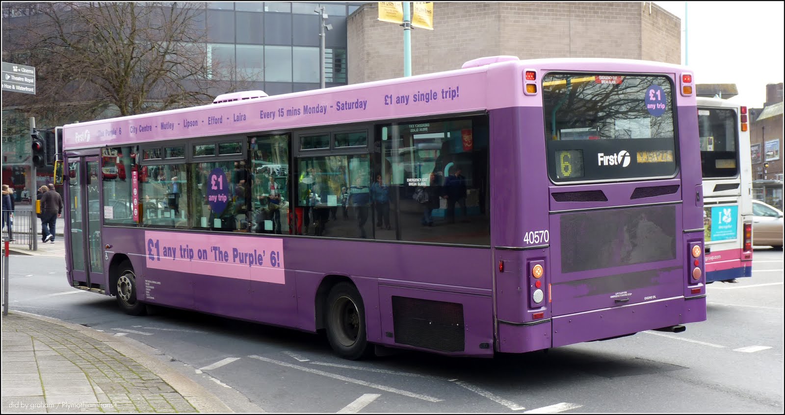 Buses around Plymouth Back in the Day Who remembers 'The Purple 6'?