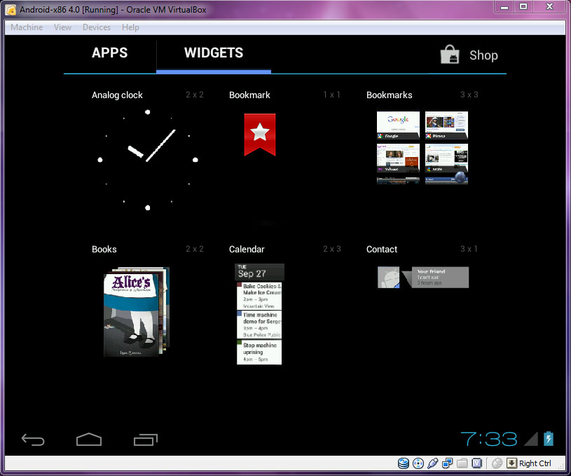 Try Android x86 4.0 on VirtualBox Keyables
