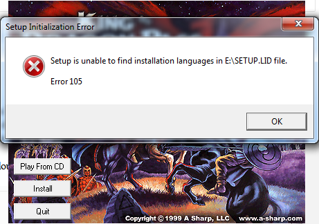 Setup Is Unable To Find Installation Languages
