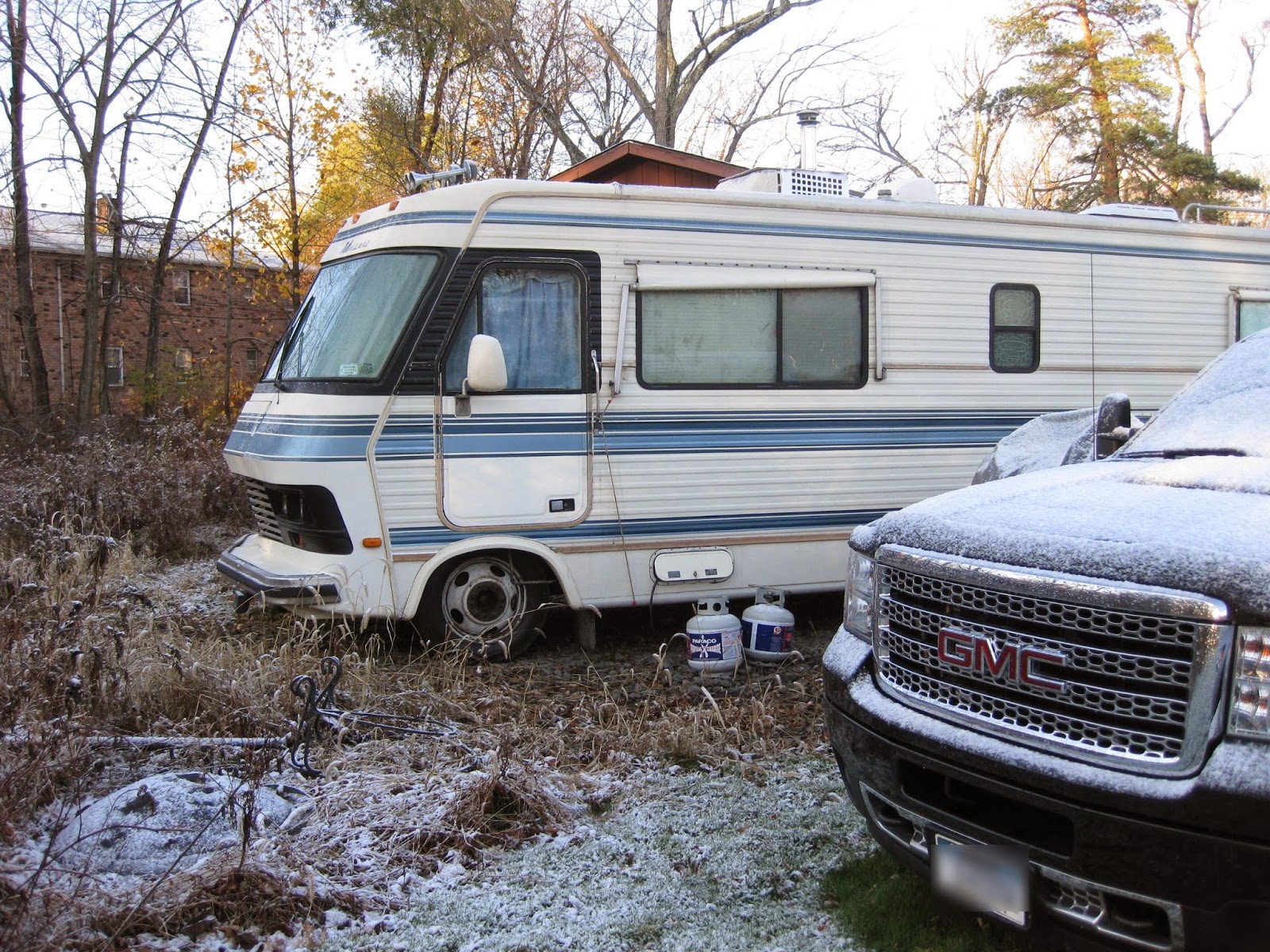 Our first snow in the RV Our RV Life