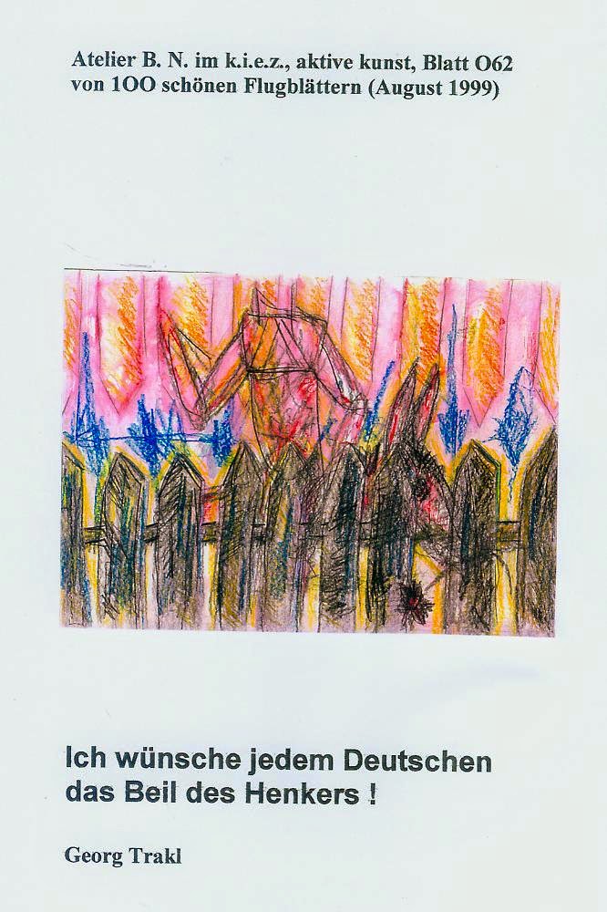 Altes Und Neues Von Bernd Nowack Dessau Georg Trakl Ich Wunsche