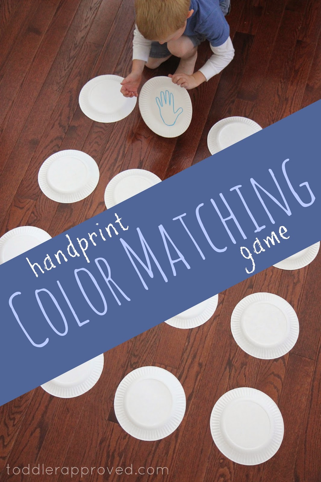 Toddler Approved! Handprint Color Matching Game {Virtual Book Club for