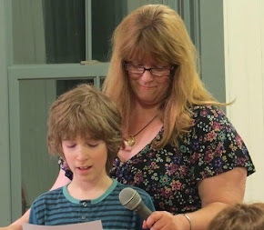 Daniel Ramos (Age 10, the Youngest  Featured CH Poet)  & His Mom Karen Lee Ramos