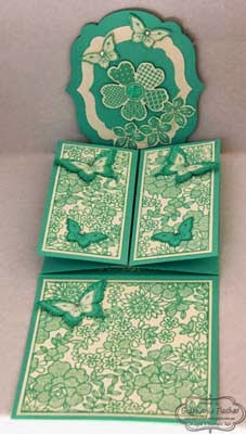 Stampin' Up! Label Triple Flap Fold, I love Lace