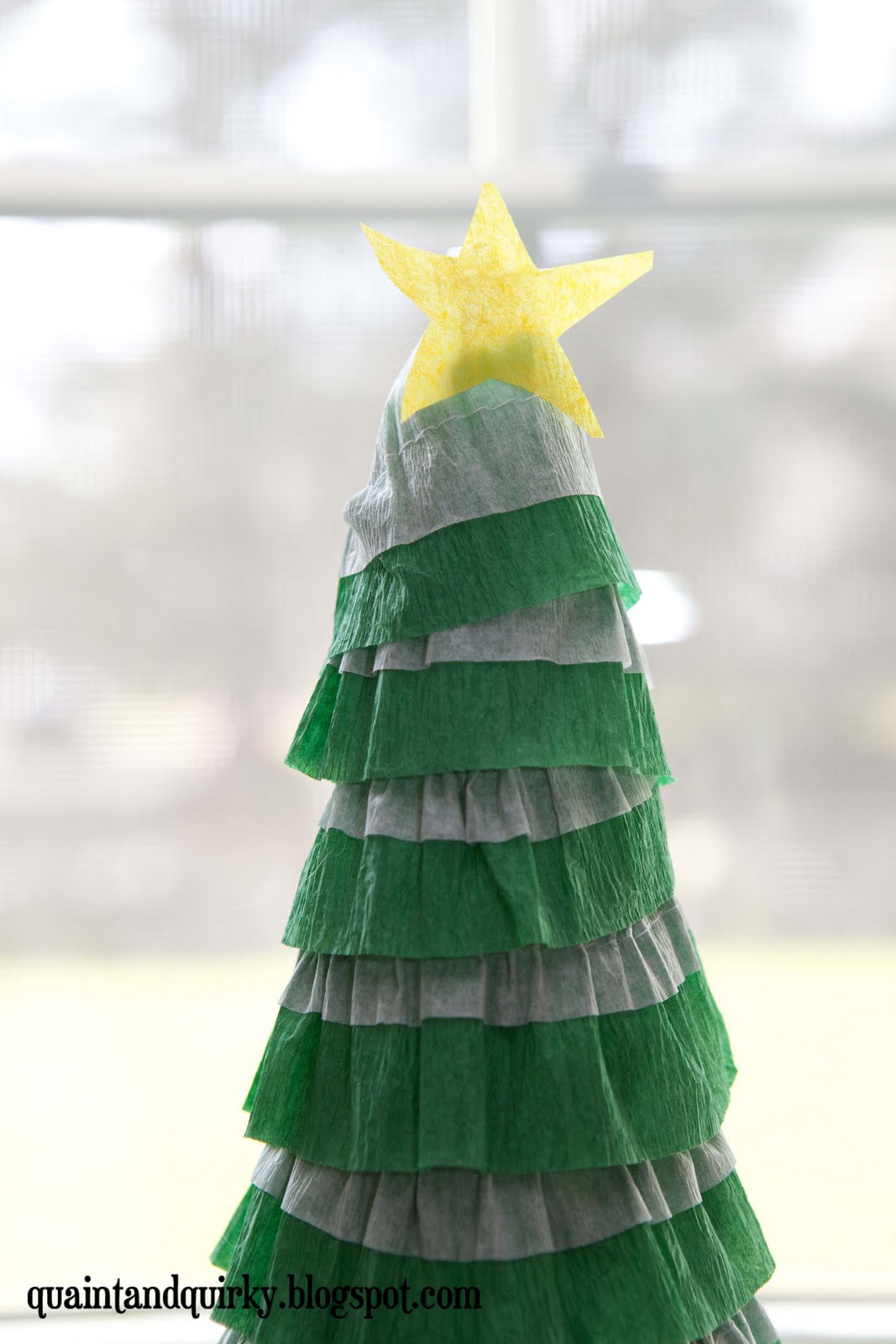 Quaint and Quirky Streamer Ruffle Christmas Trees