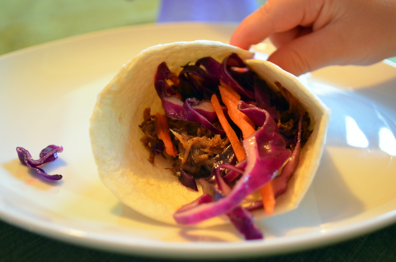 Disco Mom Takes on the World SlowCooker Asian Pork Tacos with Red