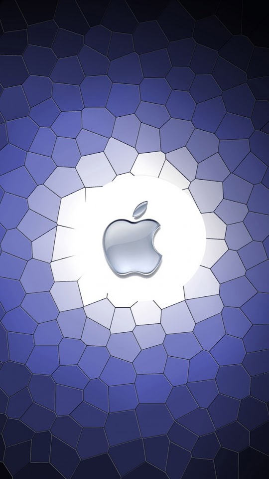   Apple Logo with Purple Cells Background   Galaxy Note HD Wallpaper