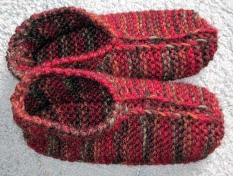 grandma's knitted slippers