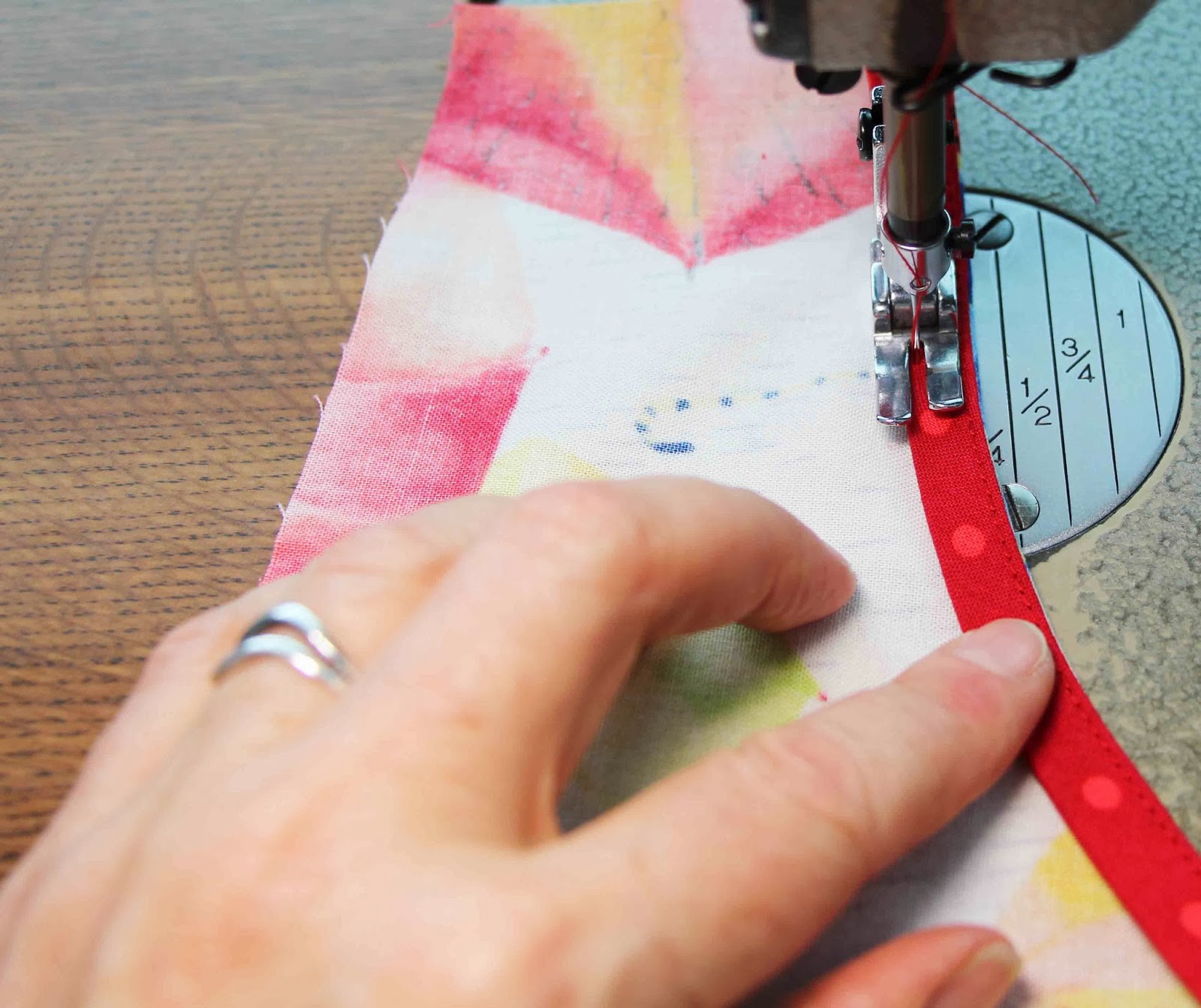 1 Puddle Lane Sewing on Binding Part 4