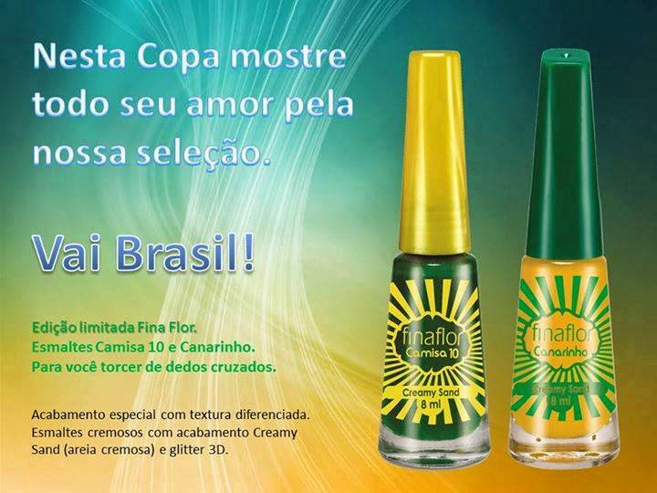 Esmaltes Fina Flor Coleção Creamy Sand para a Copa 2014