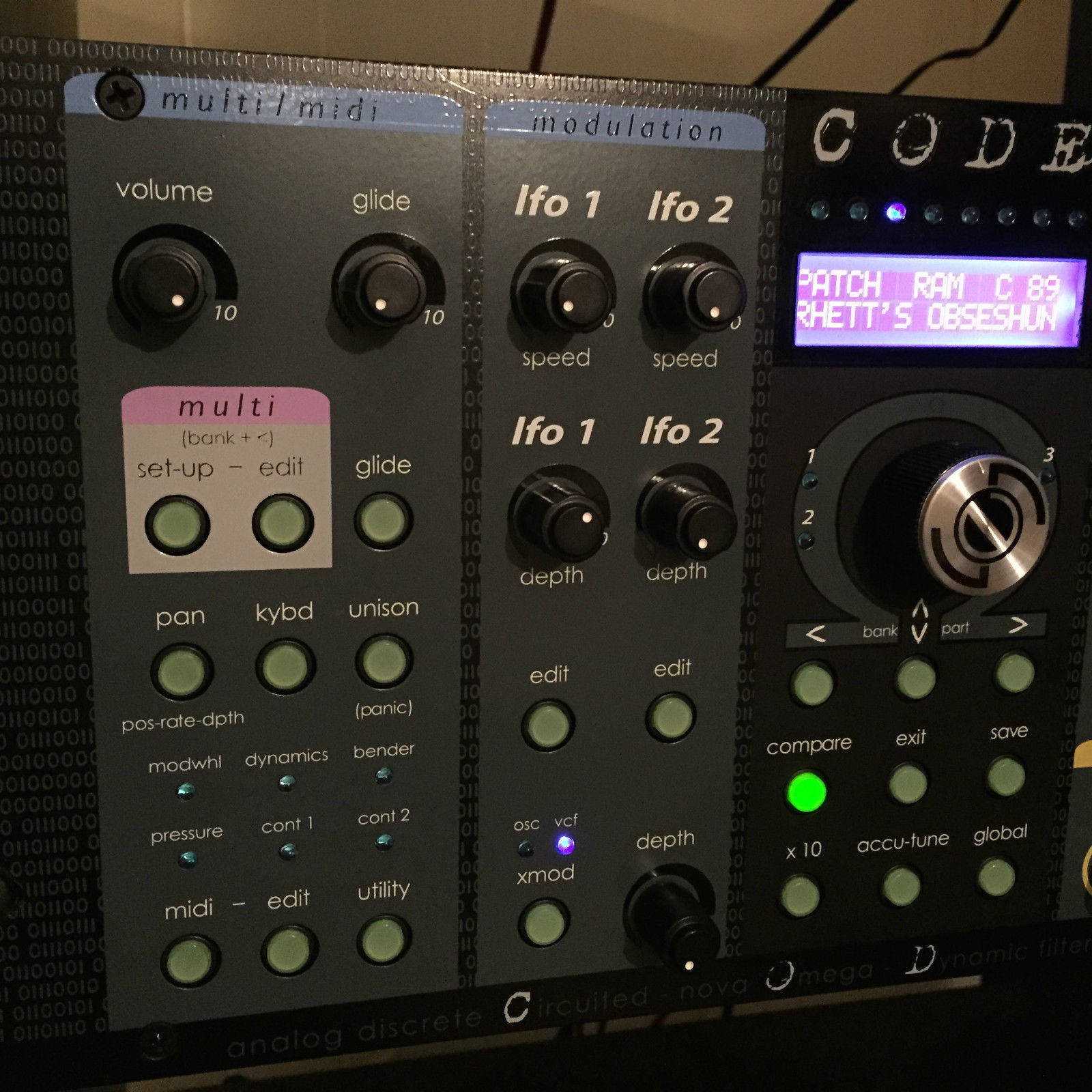 MATRIXSYNTH Studio Electronics CODE Four Voices with Overdrive Switch