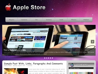 Free Apple Store Purple Blogger Layout Template Free Apple Store Purple Blogger Layout Template