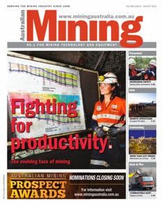 Australian Mining - August 2014 | ISSN 0004-976X | CBR 96 dpi | Mensile | Professionisti | Impianti | Lavoro | Distribuzione
Established in 1908, Australian Mining magazine keeps you informed on the latest news and innovation in the industry.