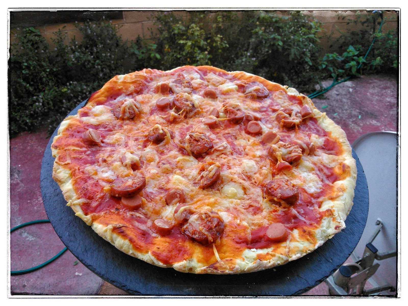 Pizza Con Queso De Oveja
