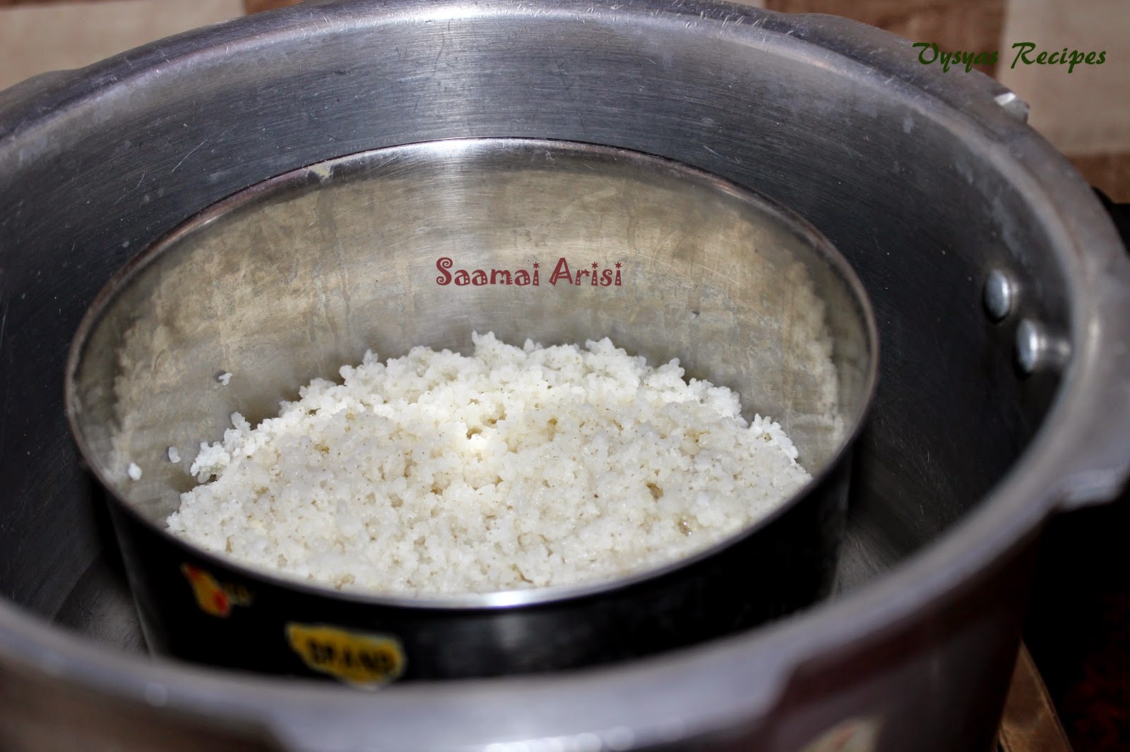 Vysya's Delicious Recipes How to Cook Millets Varagu Saamai