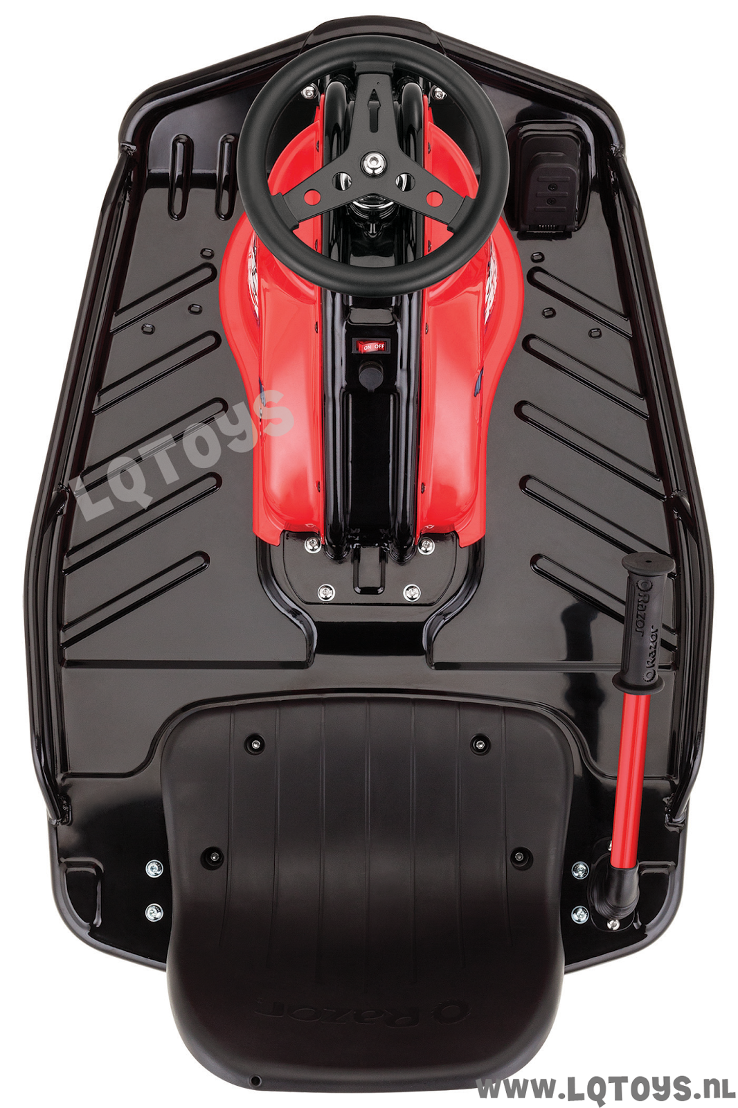Razor Crazy Cart bovenaanzicht Razor Crazy Cart bovenaanzicht