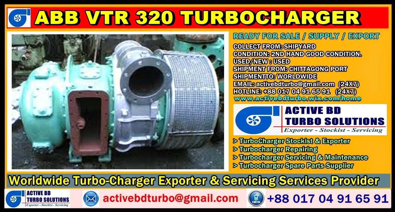 ABB VTR 320 TURBOCHARGER ACTIVE BD TURBO SOLUTIONS