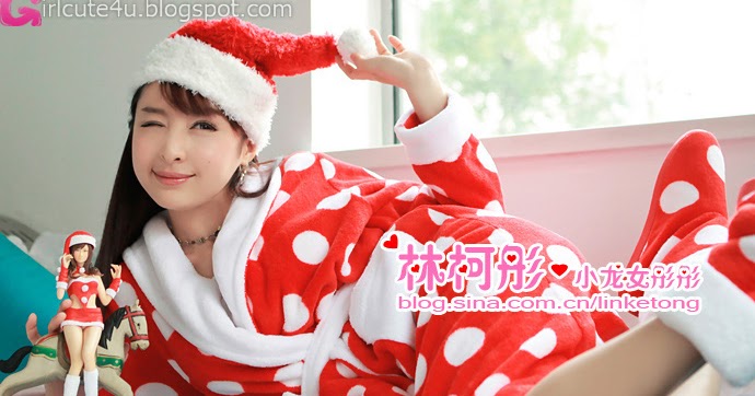 xxx nude girls: Linke Tong glowing Christmas Maid Princess 