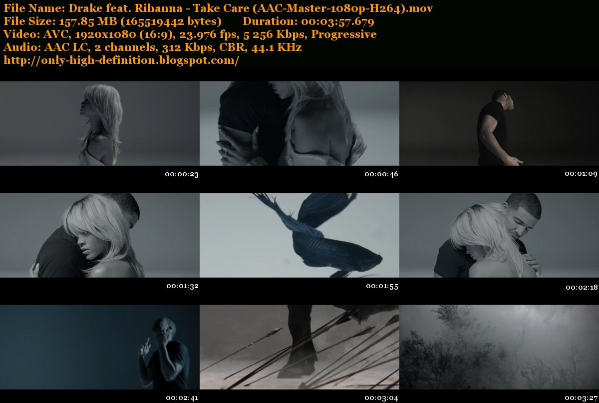 Only High Definition Drake feat. Rihanna Take Care (AAC