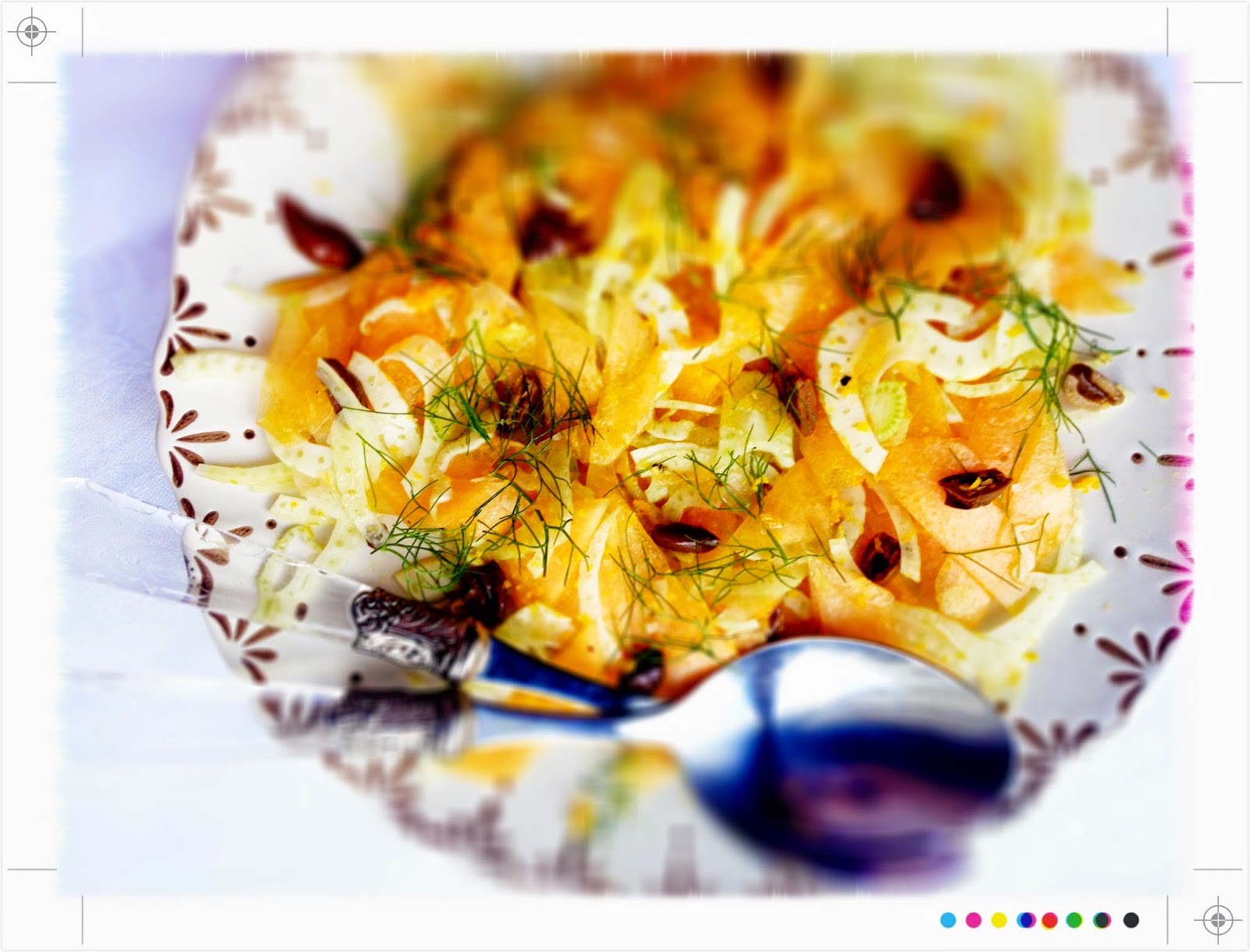 Toast Shaved Melon, Fennel & Olive Salad