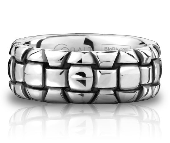 For jewelry designer Scott Kay an answer for men's wedding bands is Cobalt