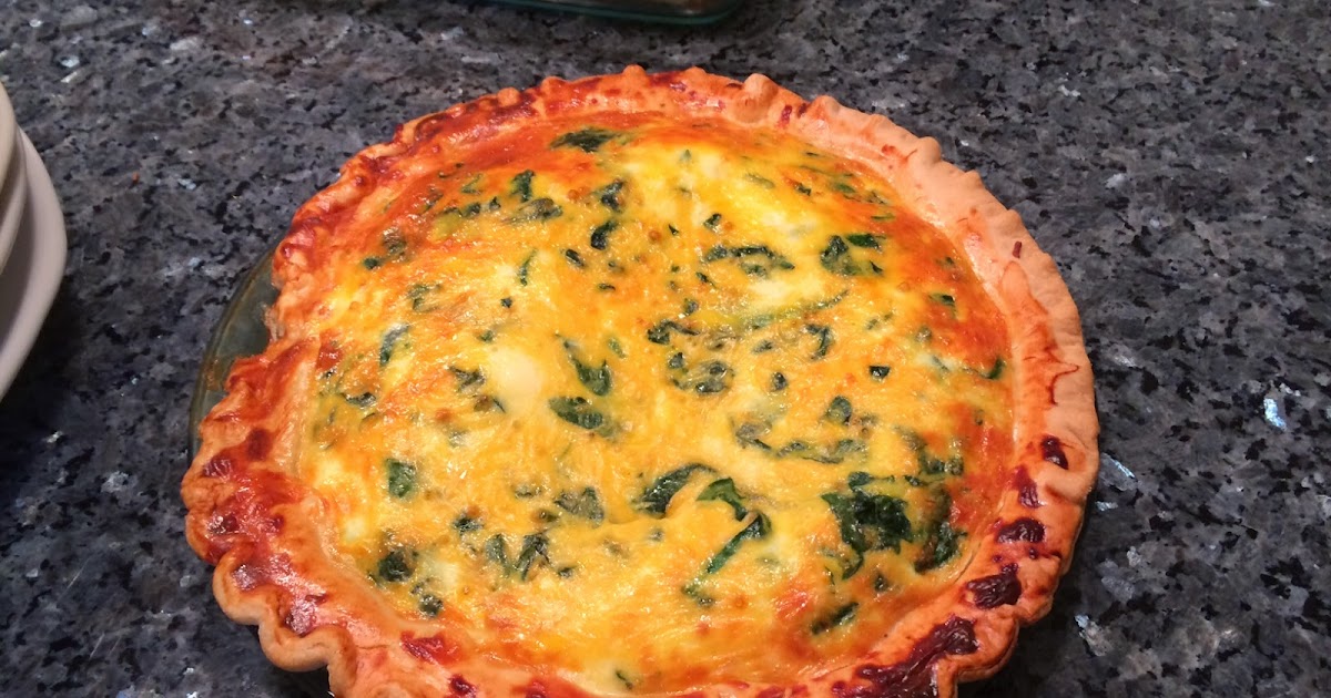 Pineapple Grass Baby Spinach and Cheddar Quiche