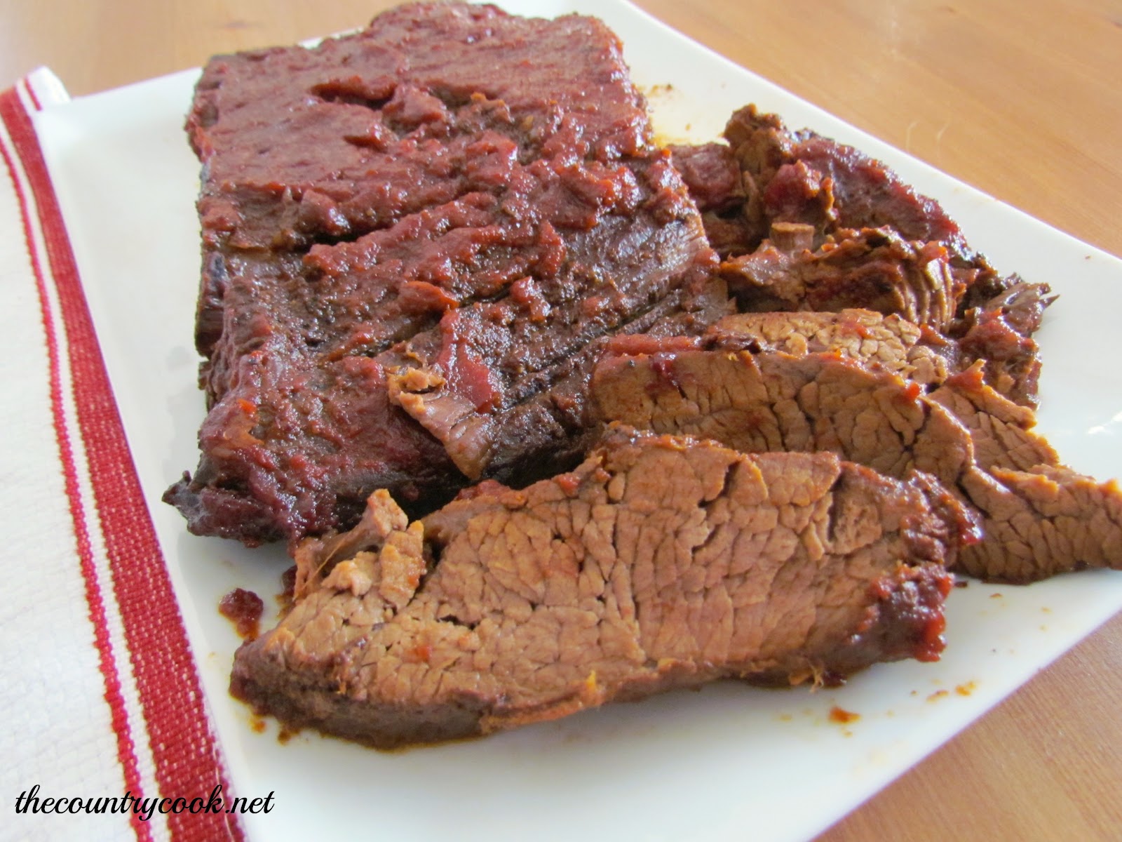 Crock Pot BBQ Beef Brisket The Country Cook