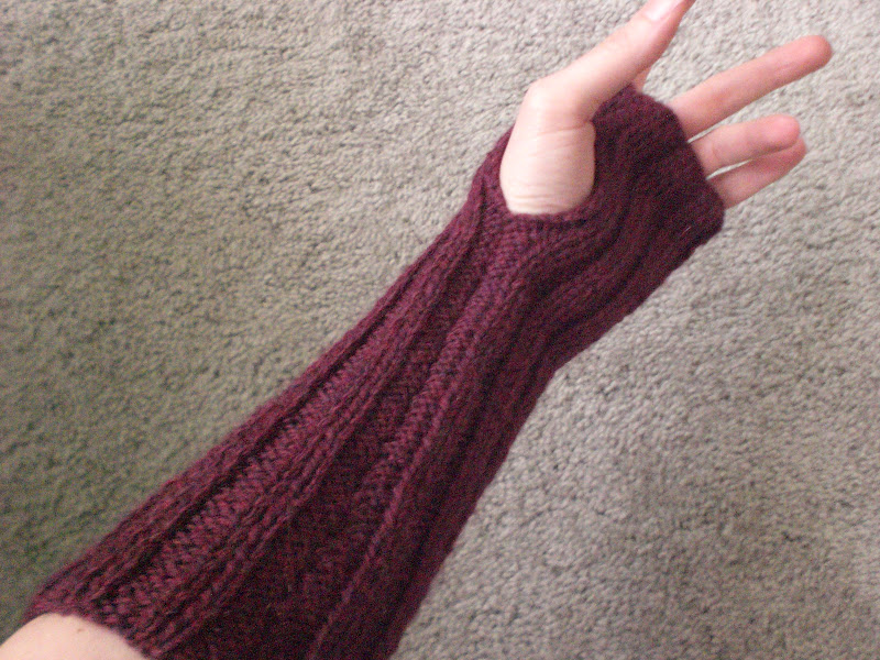 Tangles & Twists Knit Fingerless Arm warmers