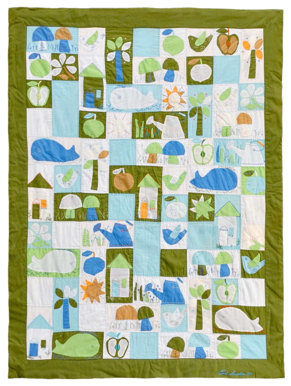 Wonkyworld Child's Quilt, a Jean Ray Laury design