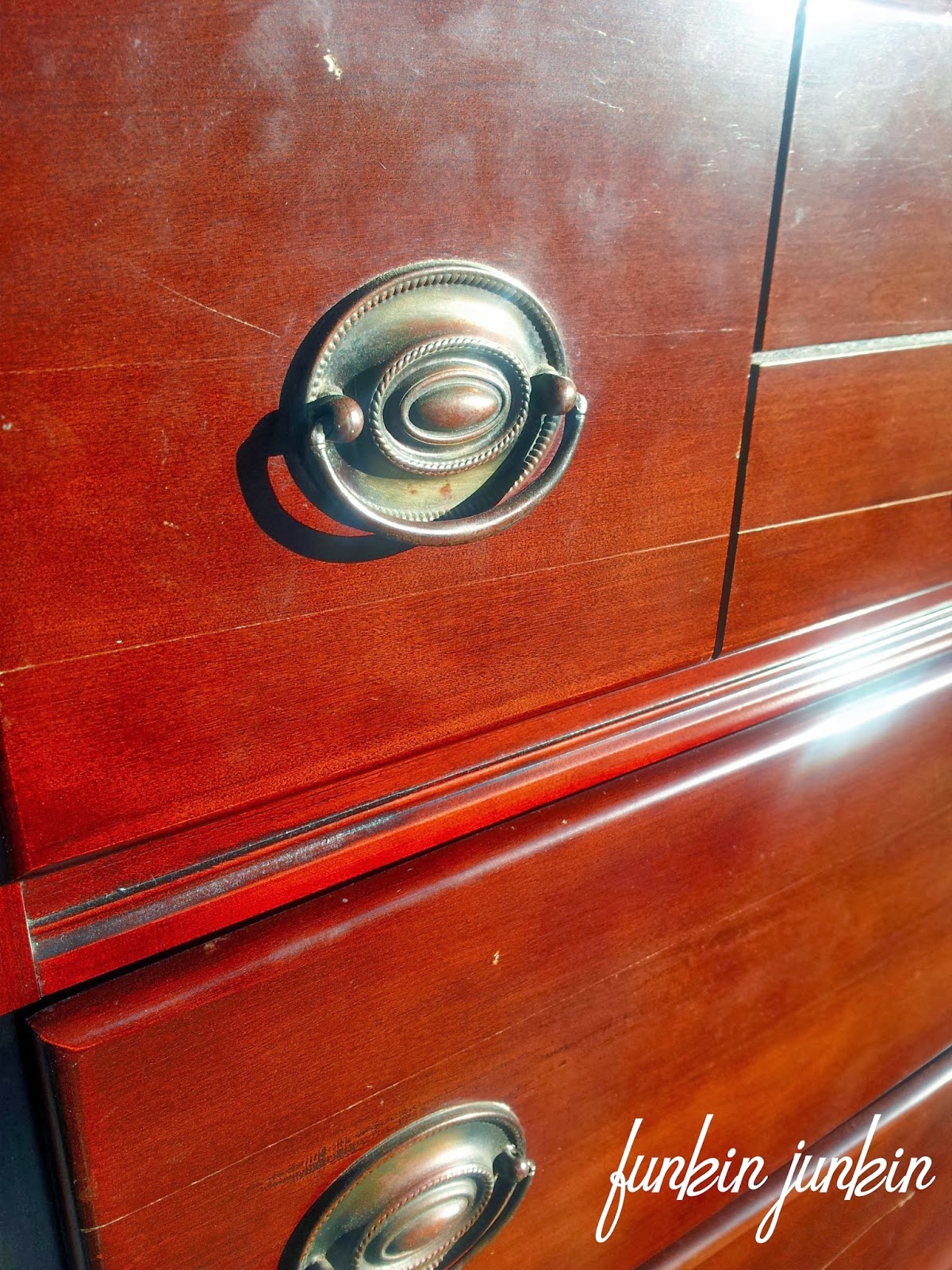 Funkin Junkin Antique Chest of Drawers Makeover