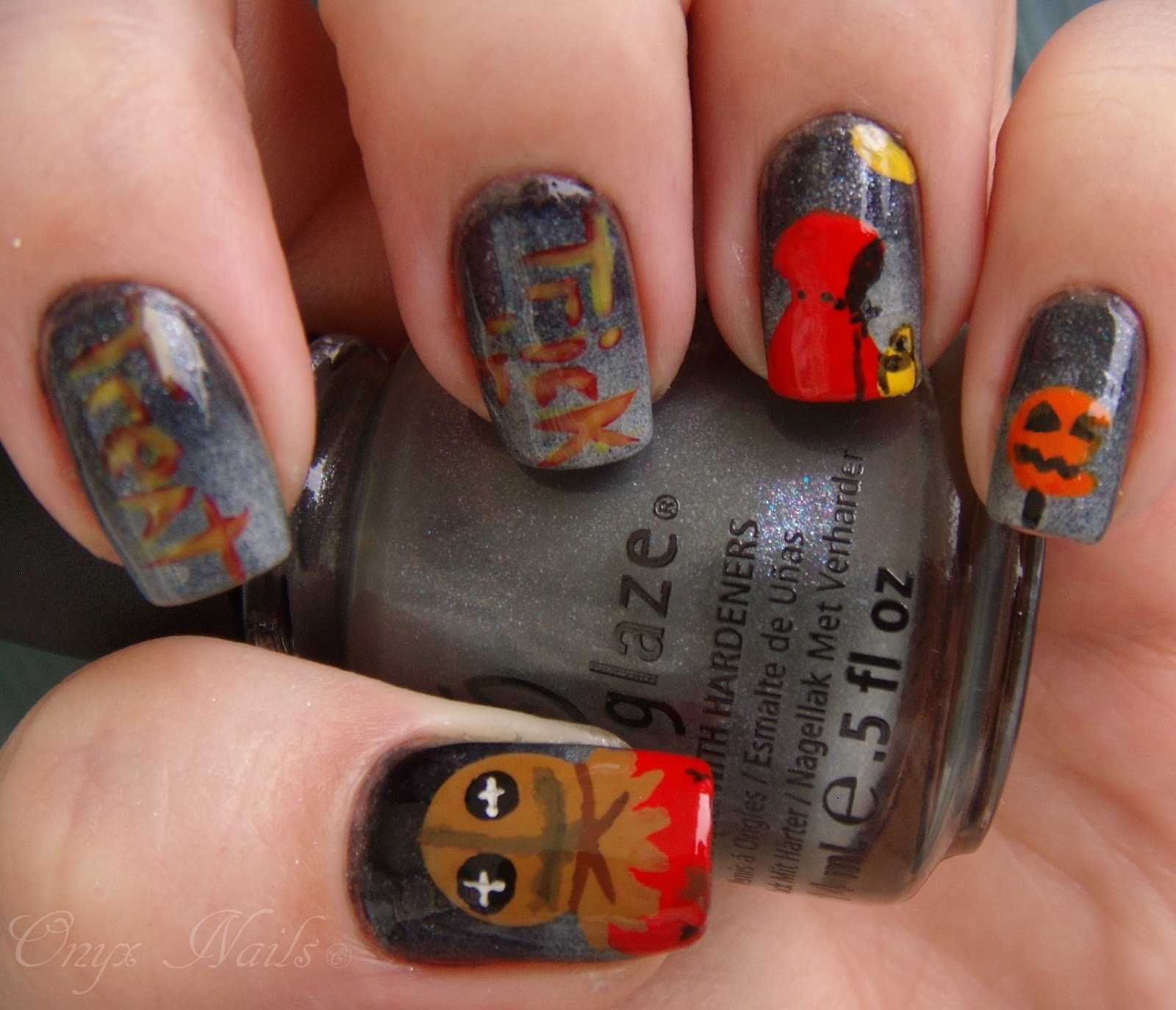 Onyx Nails: Trick 'r Treat Manicure