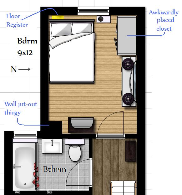 Not A House, But A Home Wonky Bedroom Layout