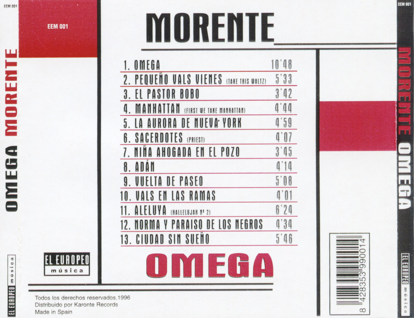 Gigadiscos Enrique Morente y Lagartija Nick Omega (NUEVO LINK 30/10
