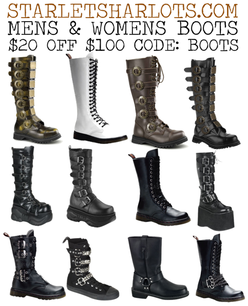 steampunk boots mens