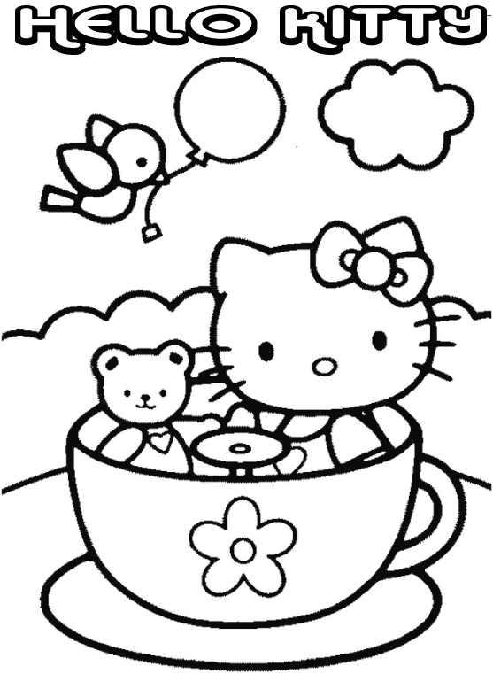imagens hello kitty com ursinhos pintar Desenhos Para Colori hello kitty com ursinhos desenhar