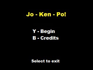 Jo-Ken-Po! for Dingux (Projeto de Jogo) Menu1