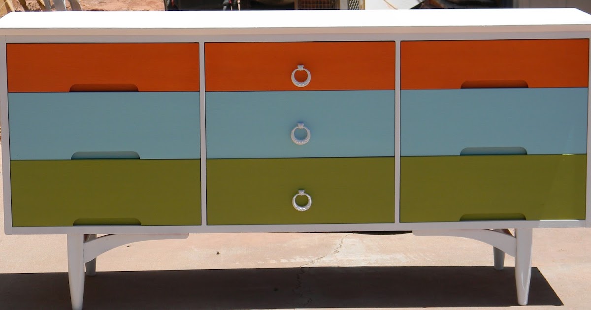 Beer Budget Decor Awesome multi colored funky dresser!