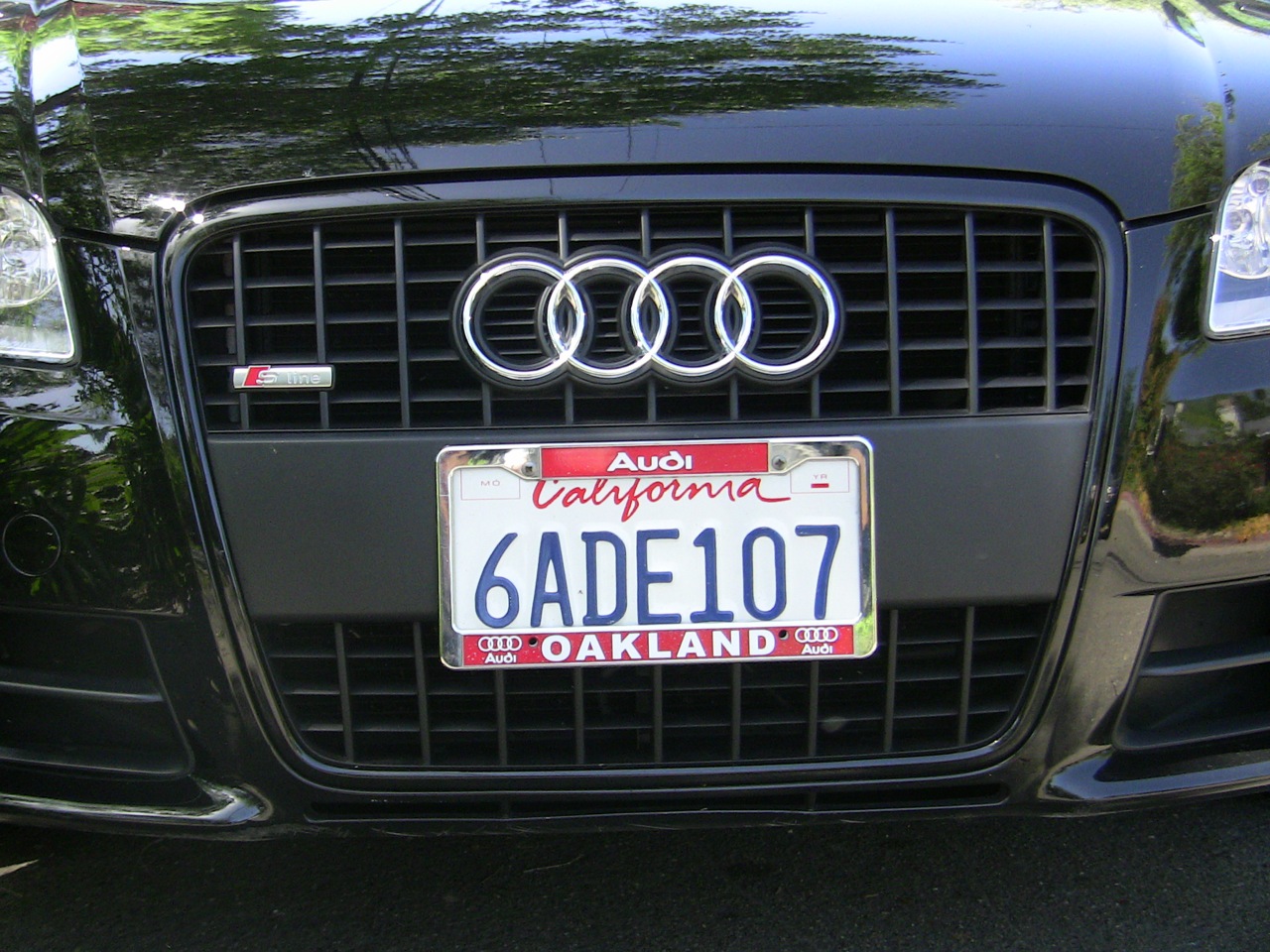 2007 Audi A4 2.0T Titanium Package Swiss Front License Plate