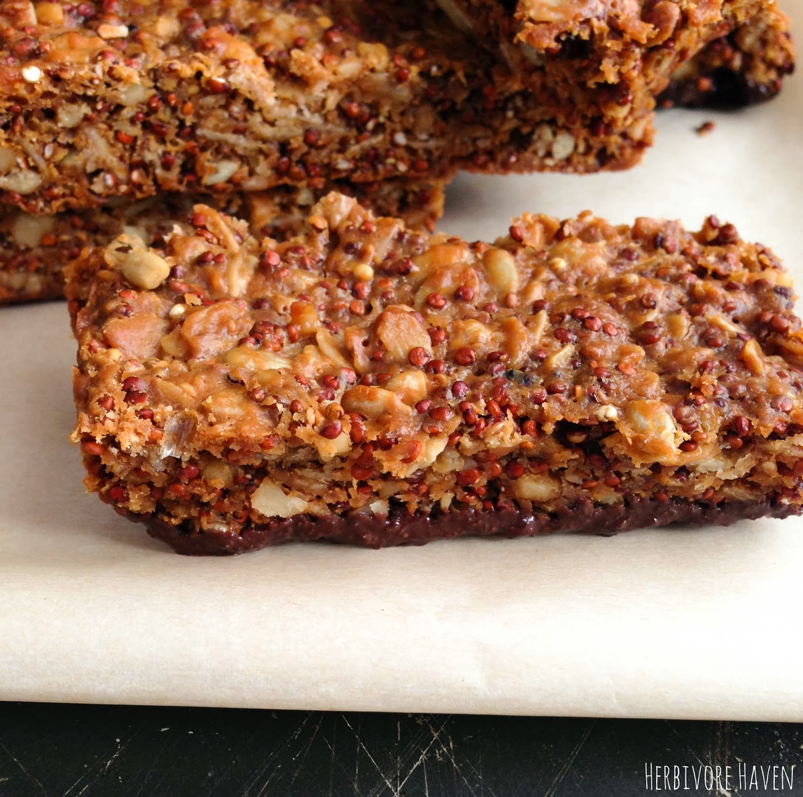 Herbivore Haven Protein Packed Quinoa Breakfast Bars