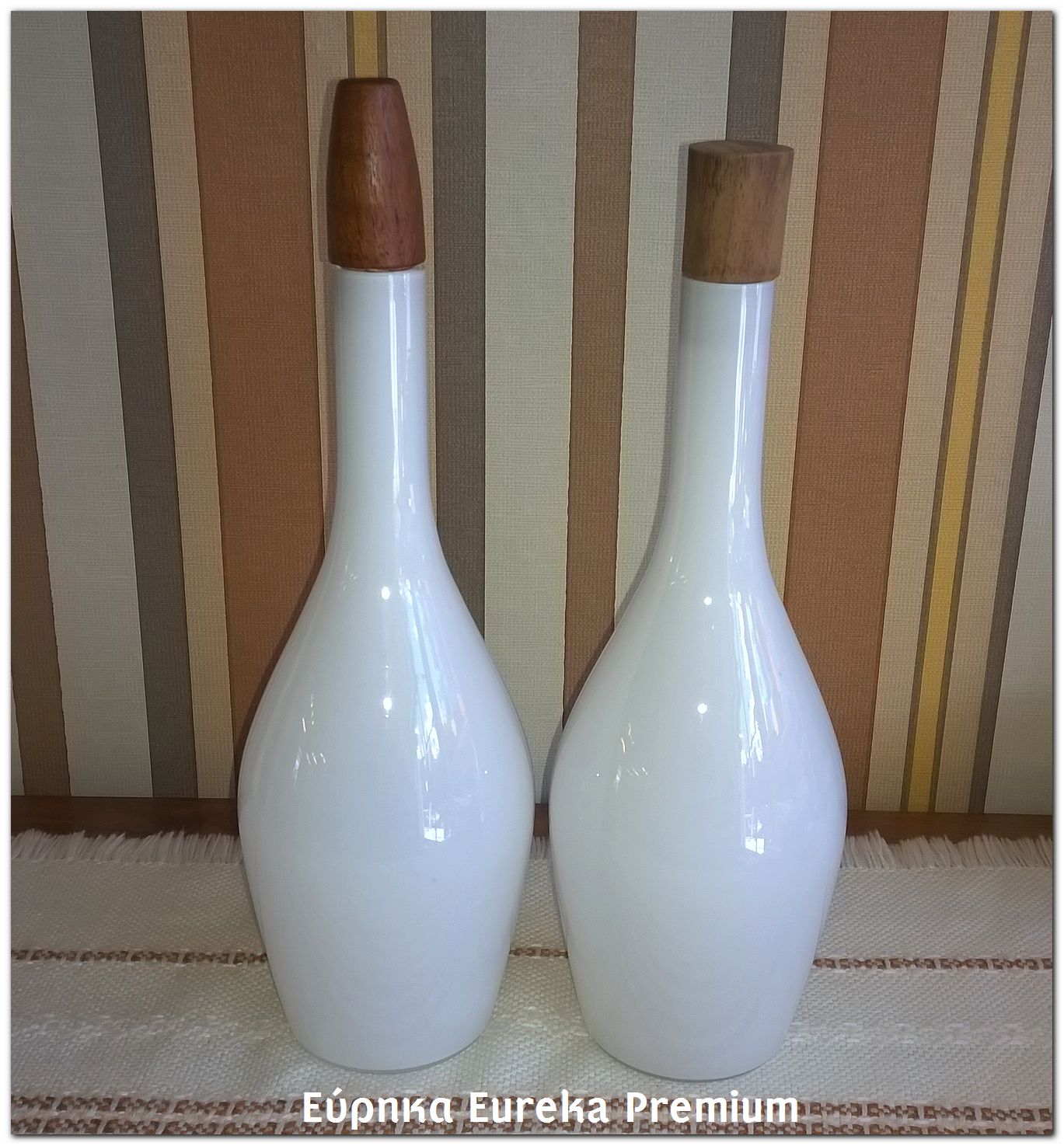 Eureka Premium White vintage Kastrup Raymor Holmegaard glass vase