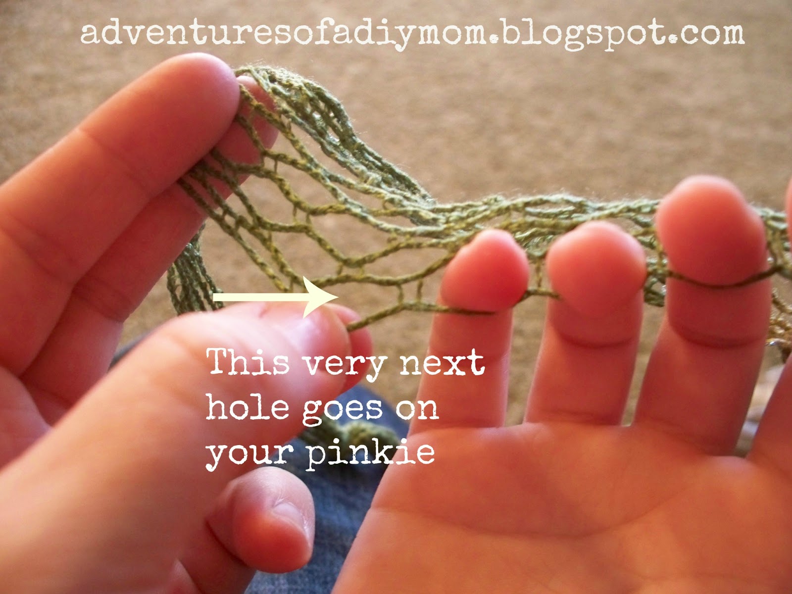 How to Make a Scarf using Sashay Yarn and your fingers Adventures of