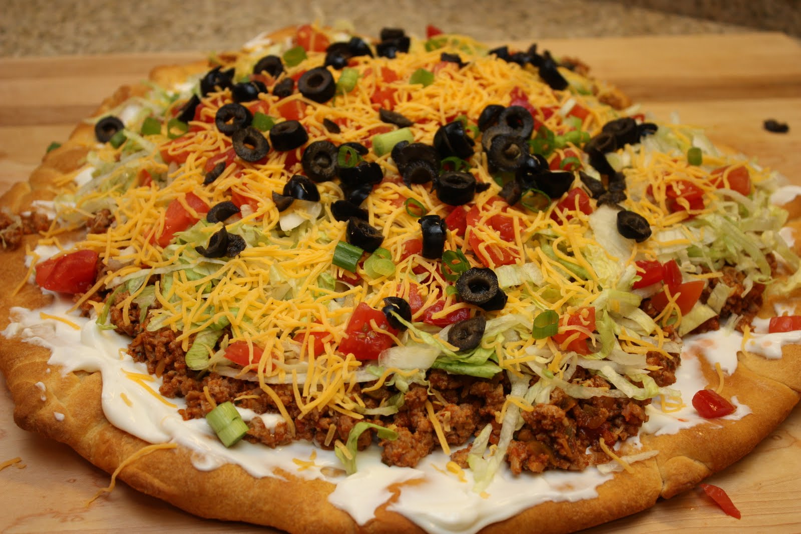 Meet the Sullivans Mexican Fiesta Salad Pizza