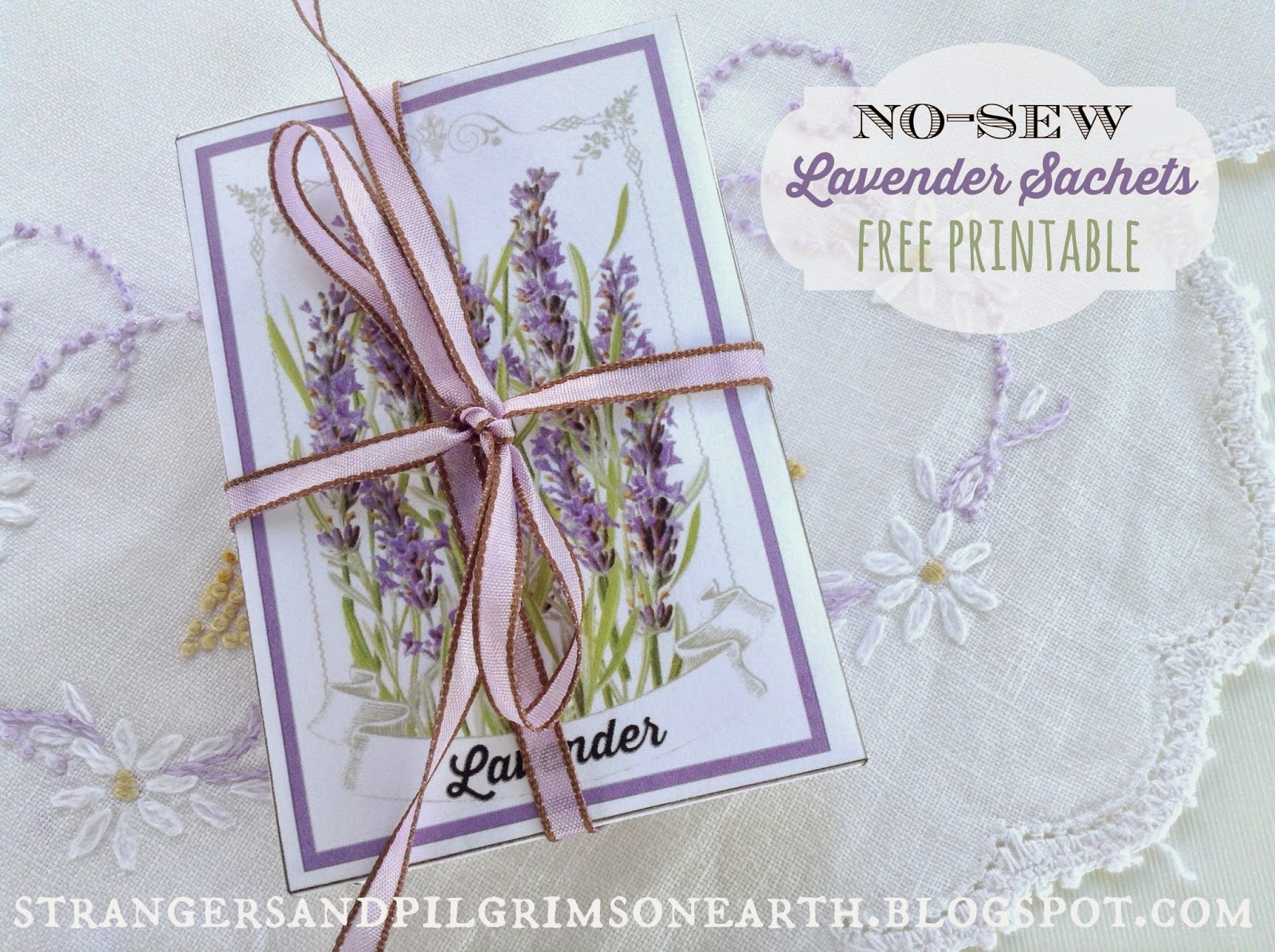 How to Make a Lavender Bag {No sew!} - A BOX OF TWINE