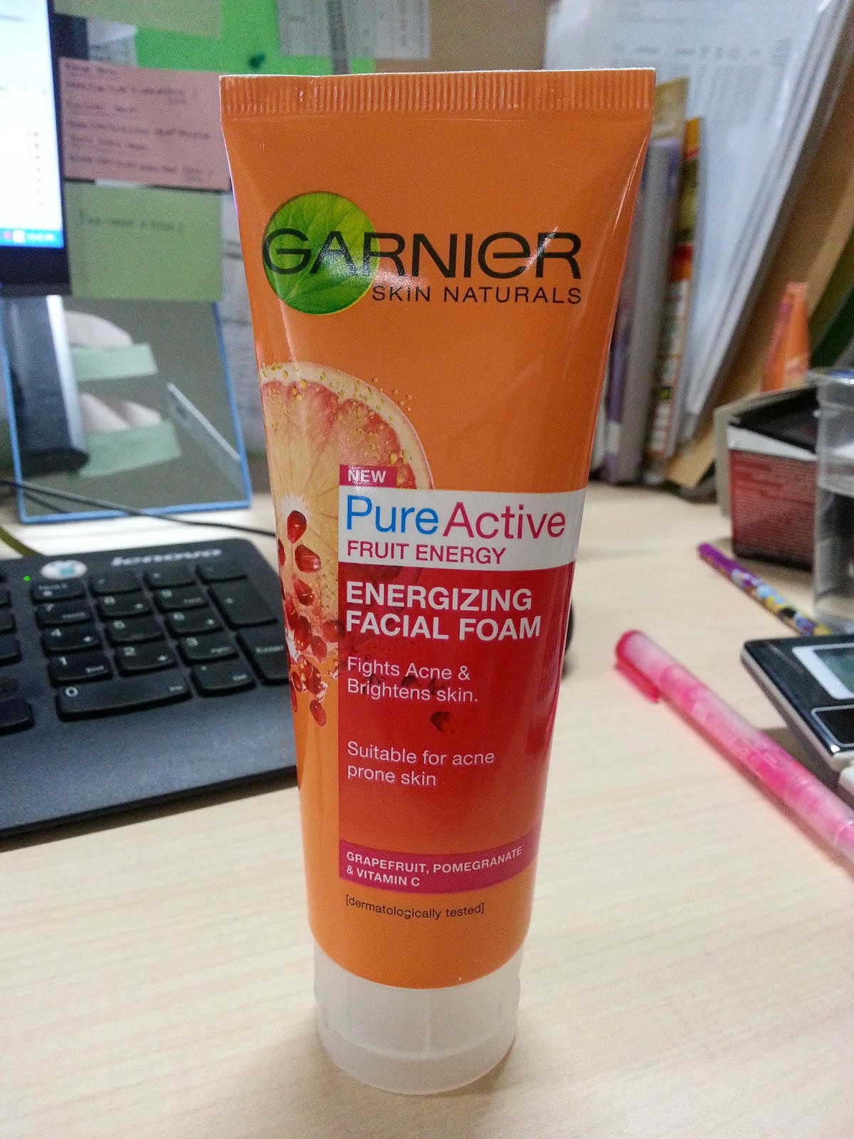 GARNIER PURE ACTIVE FRUIT ENERGY ENERGIZING FACIAL FOAM 50 & 100 ML ETC